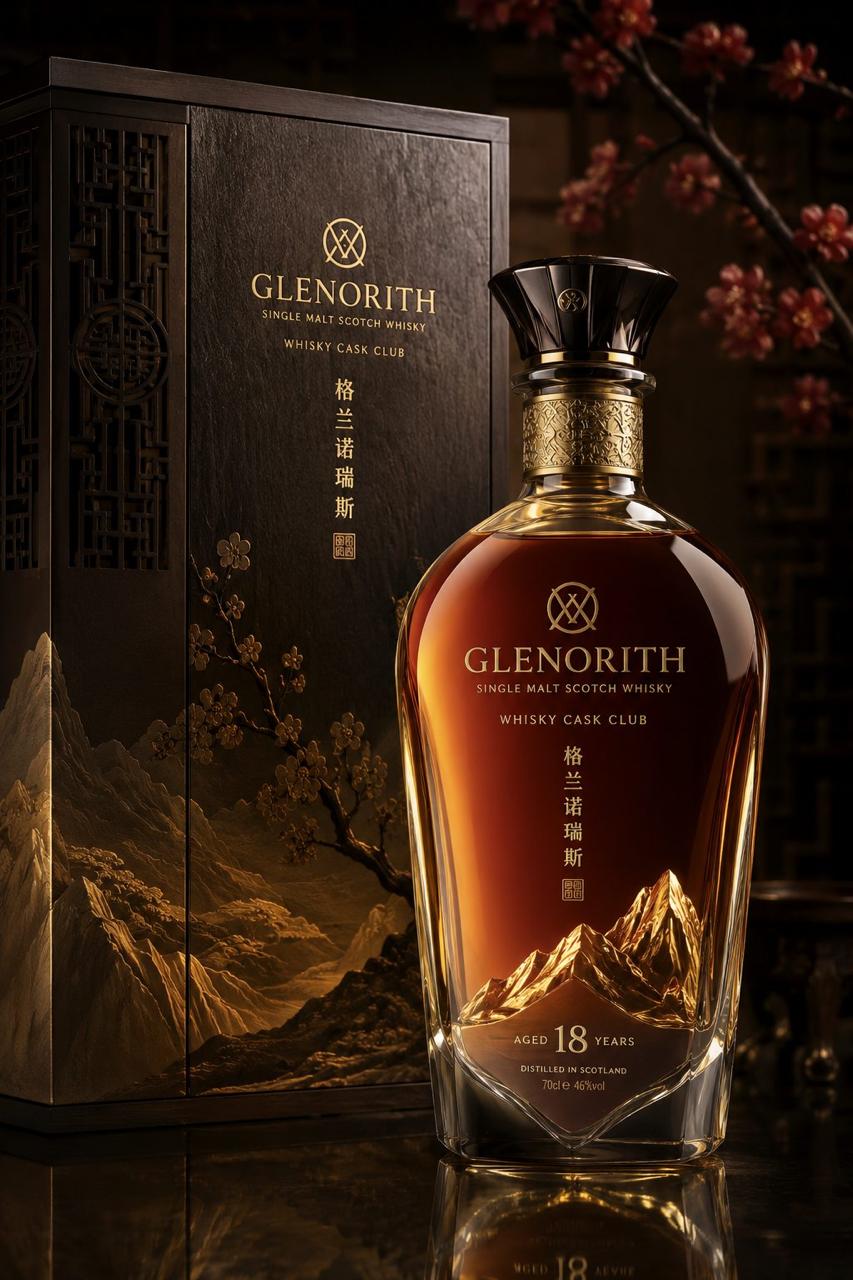 Glenorith 18-Year-Old Single Malt Scotch Whisky Bottle - 格兰诺瑞斯